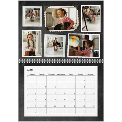 Vintage Kalender  Fotokalender A4-double